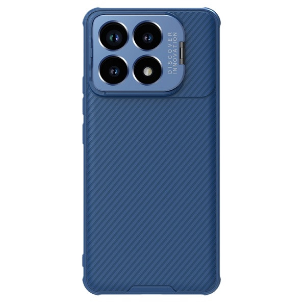 NILLKIN Black Mirror Prop CD Texture Mirror Phone Case for Xiaomi Redmi K70/K70 Pro (Blue)