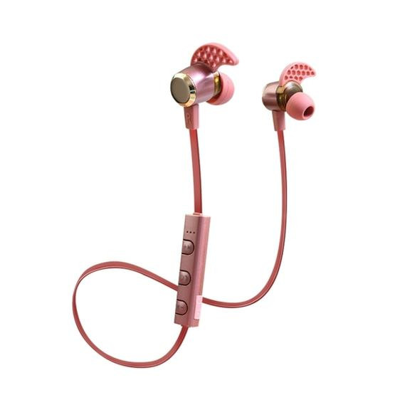 KIN-88 In-Ear Wire Control Sport Wireless Bluetooth Earphones (Magenta)