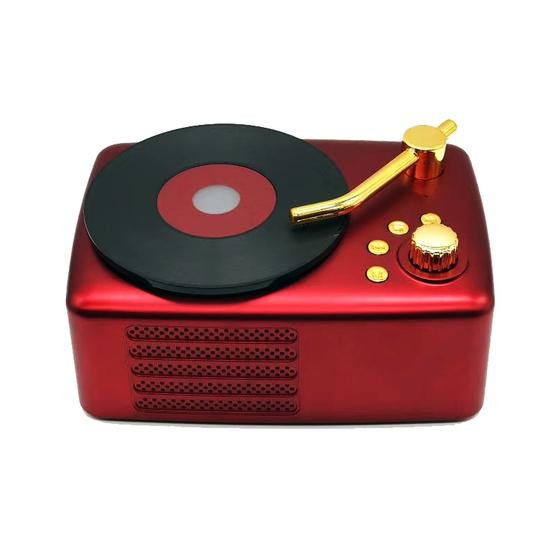 Retro Style Bluetooth Speaker (Red)