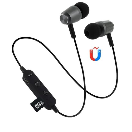 F15 Bluetooth 4.2 Hanging Neck Design Bluetooth Headset (Black)