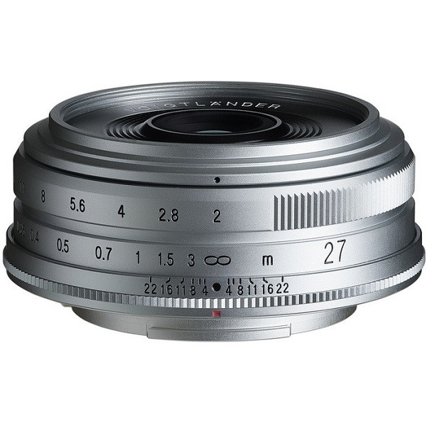 Voigtlander 27mm f/2 ULTRON Lens Silver (Fuji X Mount)