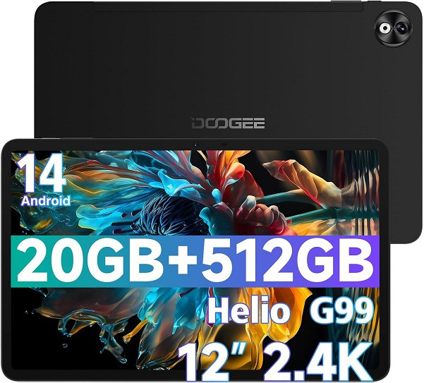 Doogee T40 Pro 12.0 inch LTE 512GB Black (8GB RAM)