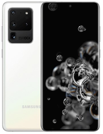 Samsung Galaxy S20 Ultra 5G SM-G988B Dual Sim 128GB White (12GB RAM)