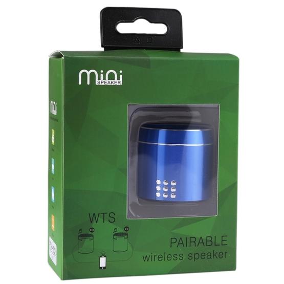 Portable True Wireless Stereo Mini Bluetooth Speaker with LED Indicator & Sling (Blue)