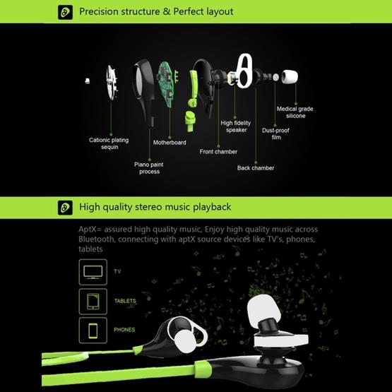 Universe IPX4 Waterproof Sports Wireless Bluetooth V4.1 Earphone Stereo White